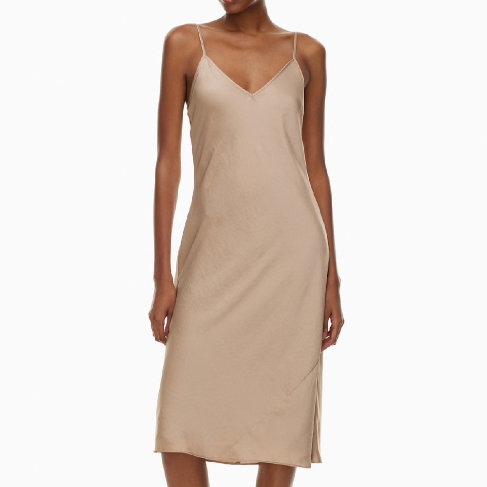Aritzia Wilfred Only Slip Satin Midi Dress XL